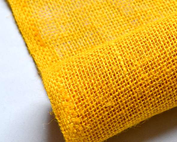 Tecido juta colorida - Amarelo (metro)